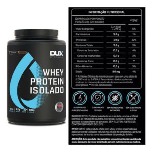 Whey Protein Isolado 900g – Dux Nutrition