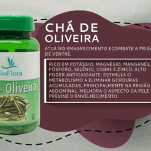 Chá de Oliveira 60cp 500mg Bioflora
